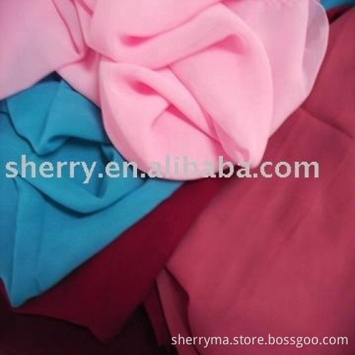 100% polyester fashion hi-multi chiffon like silk fabric